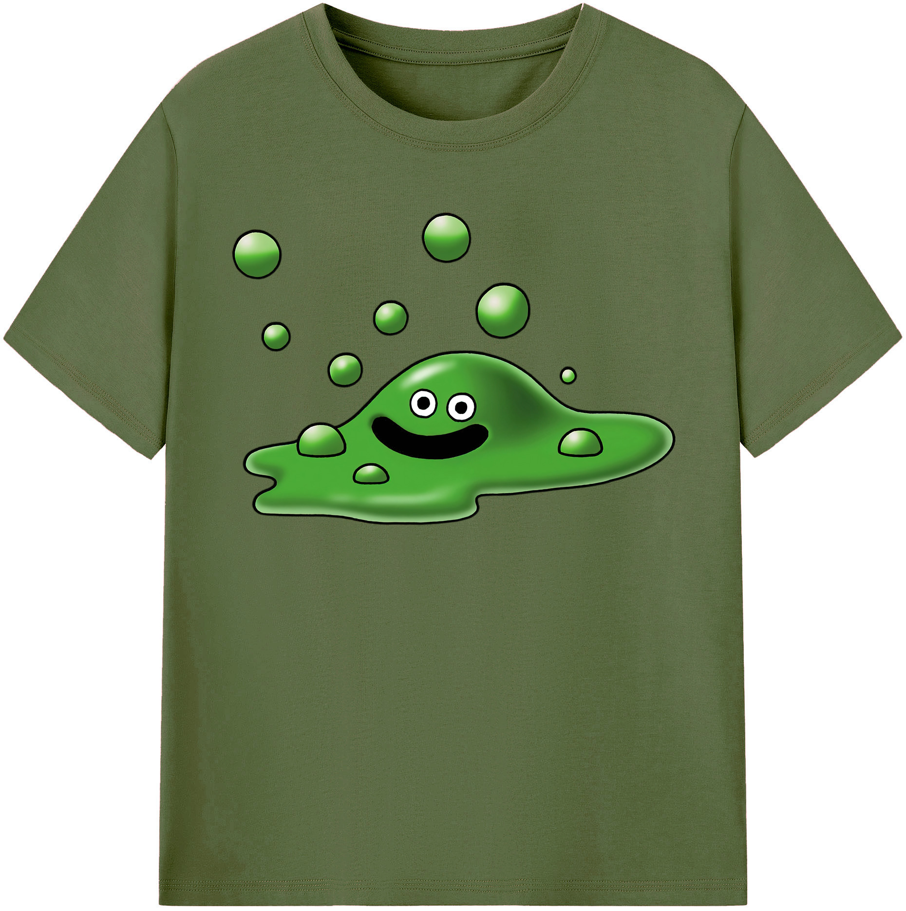 （画像用） ドラゴンクエスト Doragon Kuesuto Dragon Quest 綿100％半袖Tシャツ（フロントプリント）